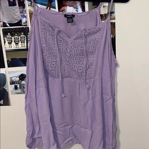 Lilac off the shoulder top